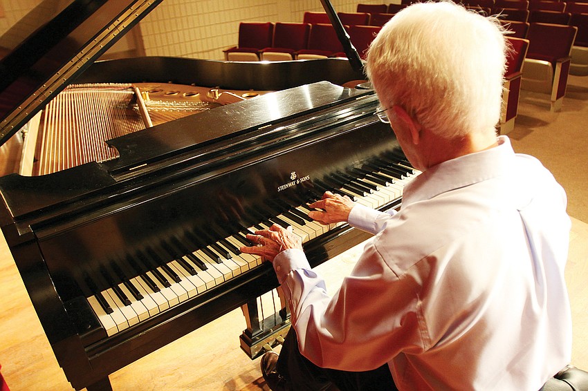 Nineteen years after he retired as a concert pianist, Ted Rehl gave his first performance since leaving the profession. The concert took place in March at Plymouth Harbor.