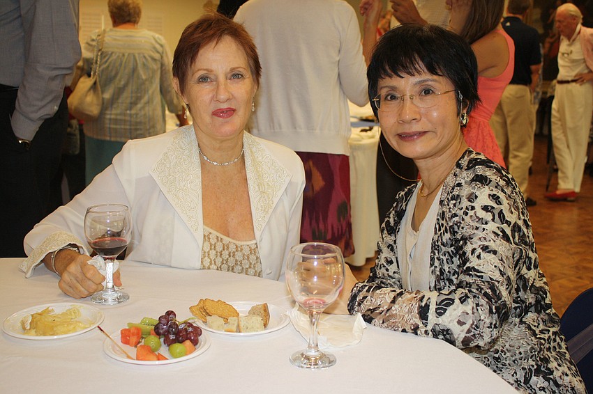Rebecca Hill and Kumiko Hampton are sopranos in the Church of the Redeemerâ€™s choir. On Sunday evening, they performed a song by William Bird.