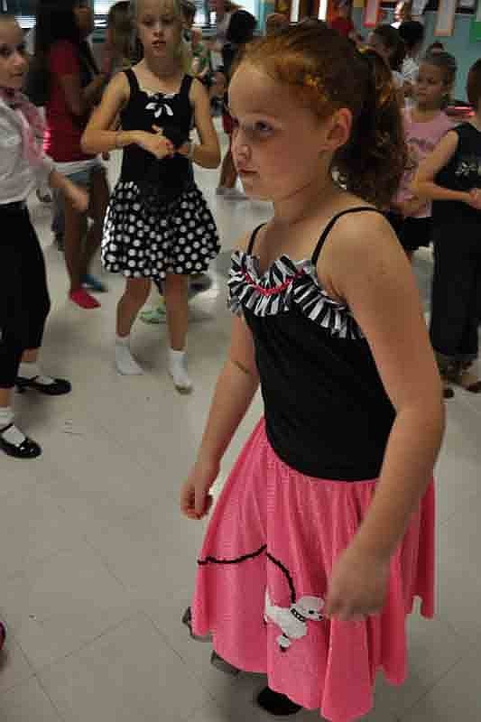 Anna Cucci, 9, danced the night away.