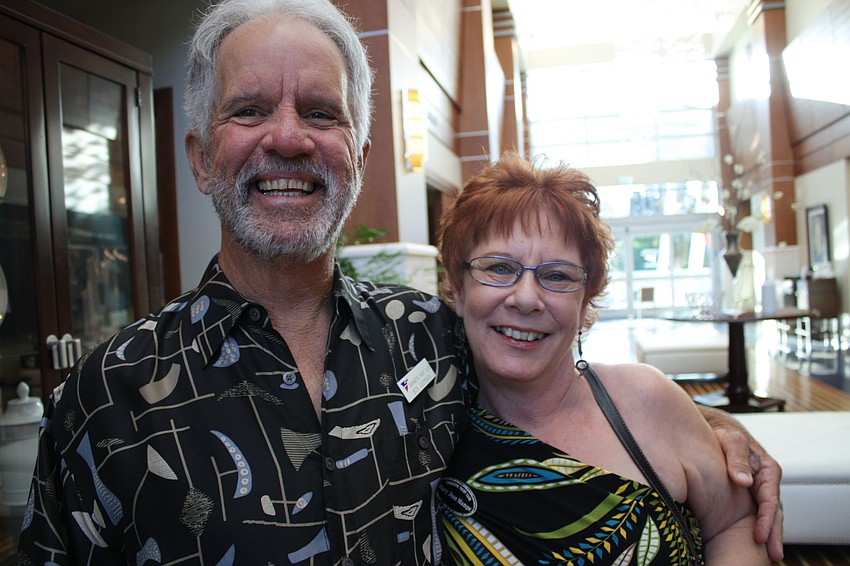 Bob Goodman and Mary Jean Mampe pose for a photo.