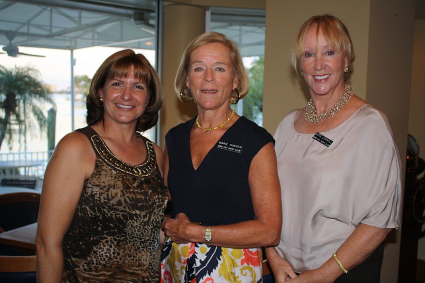 Charlene Creel, Marie Hunter and Katie Cornell pose for a photo.