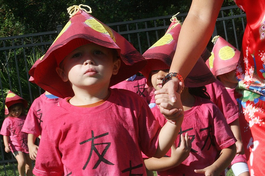 Nicholas Gilham had a blast marching in the parade.