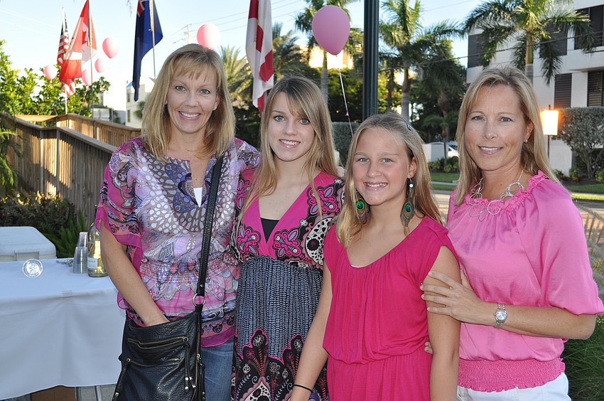 Jayne and Maddy Delmedico and Avery and Angela Long.