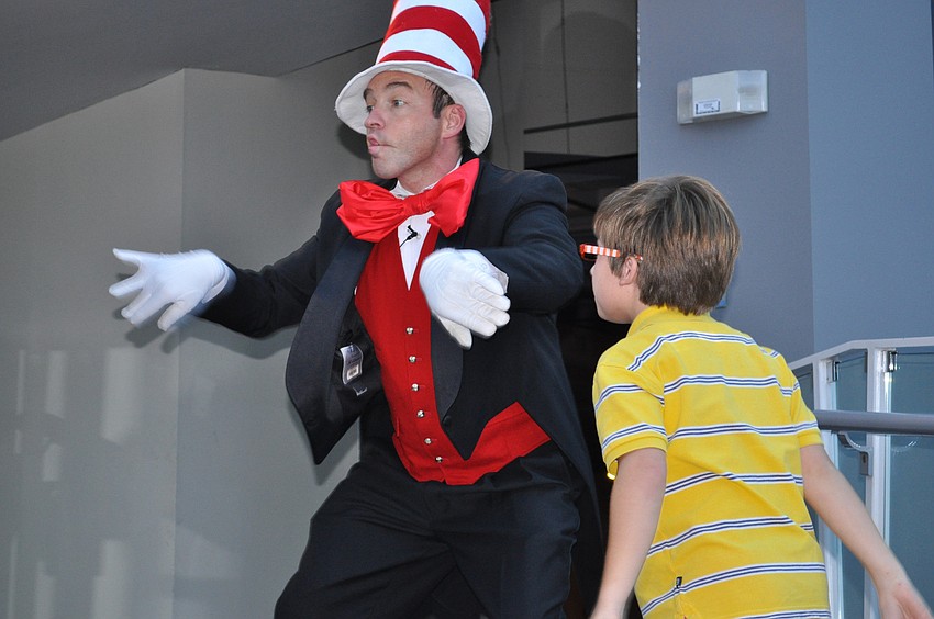 Stevie Romero as JoJo and Chip Fisher as The Cat in the Hat.