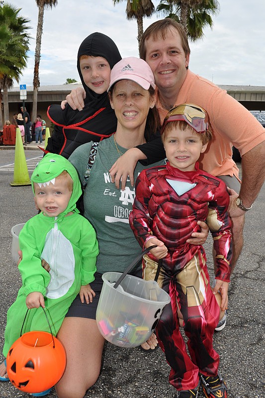 Ann and Michael Bowers brought out their children: Jack, Christopher and Matthew.