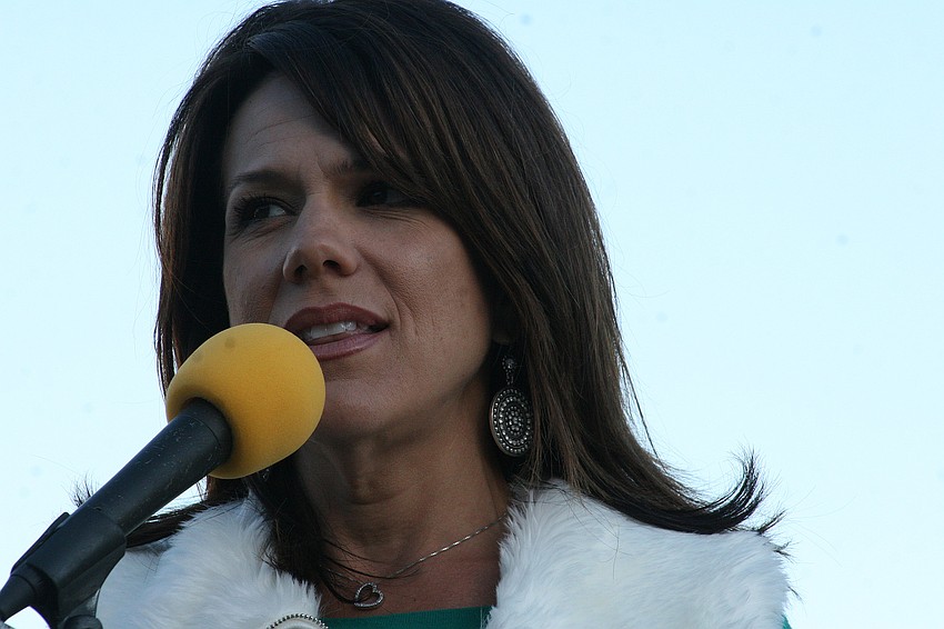 Melissa Wandall thanked all her guests for supporting the Mark Wandall Foundation.