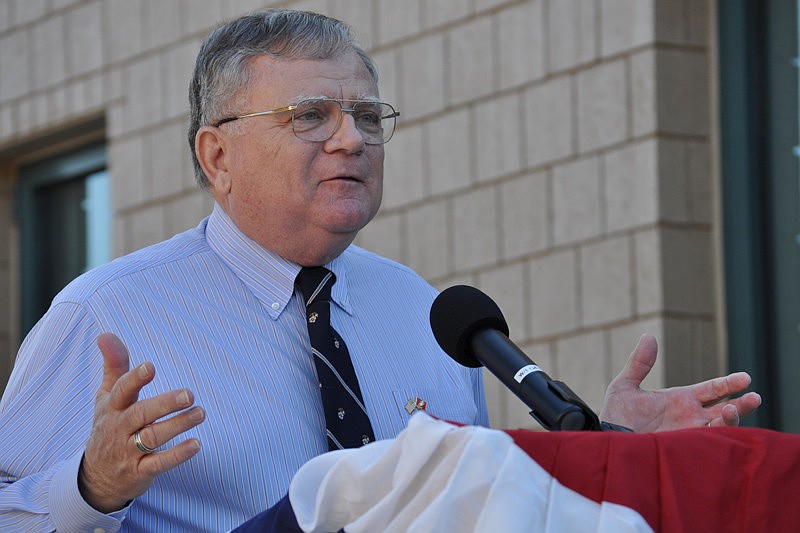 Retired Maj. Bob Fields was a guest speaker.