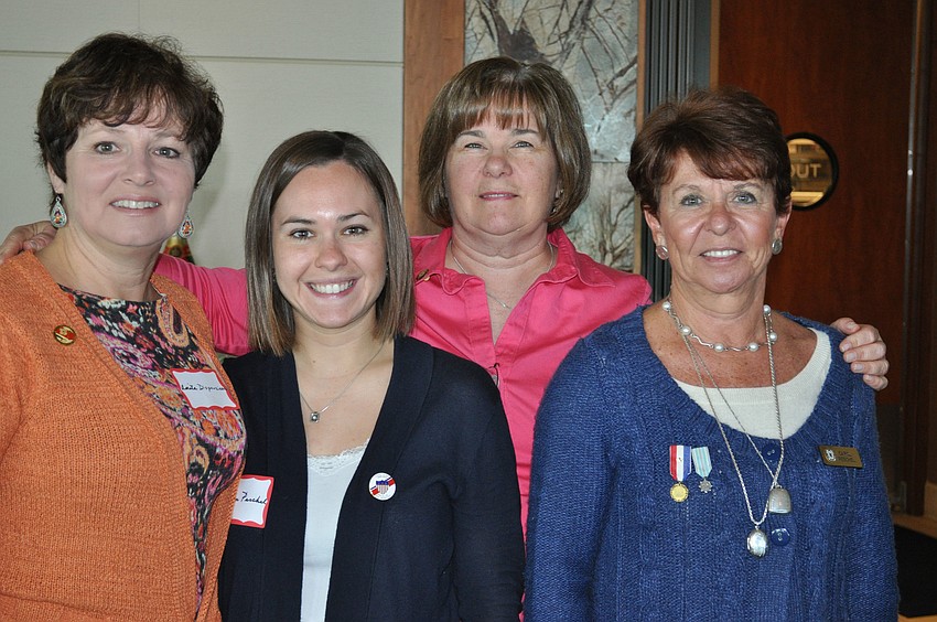 A Coast Guard memberâ€™s family Anita Dispenziere, Alison Peschel, Susan Peschel and Carol Peschel