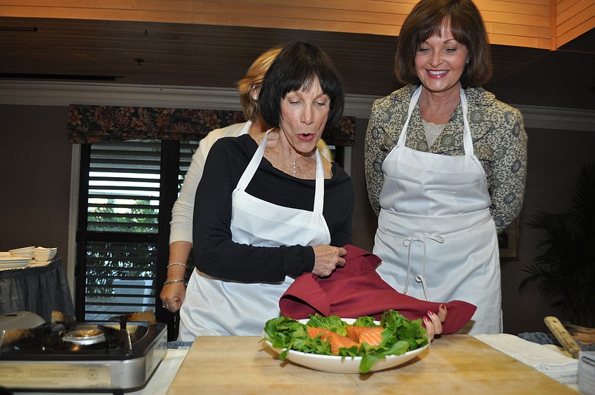 Lynn Walters and Chris Meyers unveil their secret protein: Salmon.