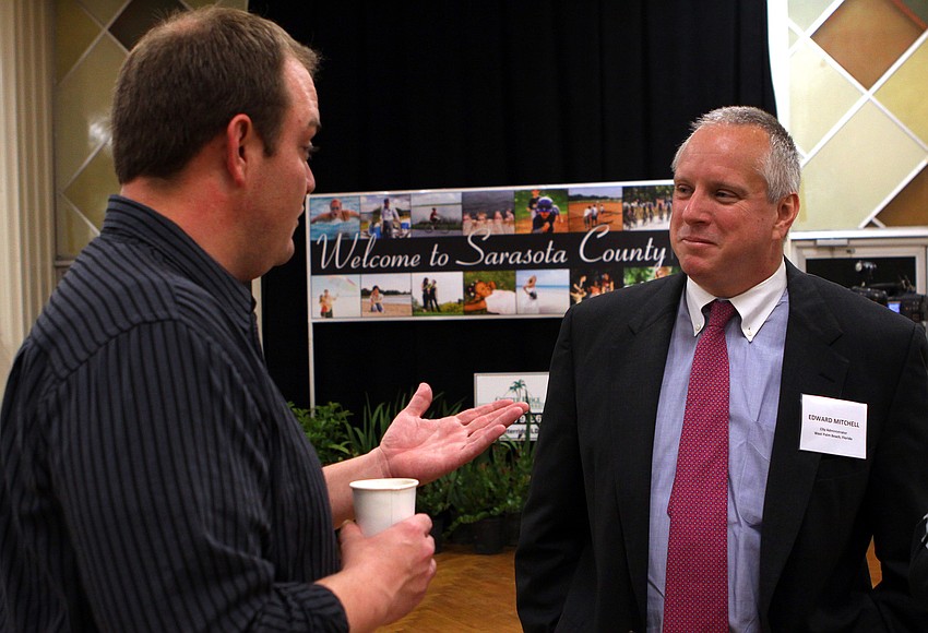 Matt Wooddall gets a chance to talk with Edward Mitchell.