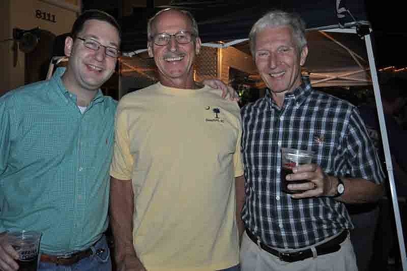 Sabal Harbour resident Nick Tullio spent the evening with his friend, Lee Buntjer, and father, Mike Tullio.