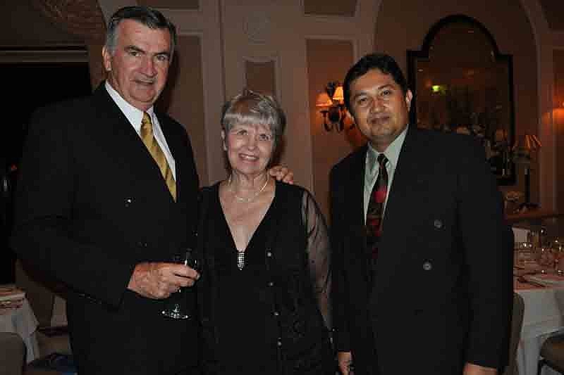 Bernard and Barbara Croghan with Melbin Benitez