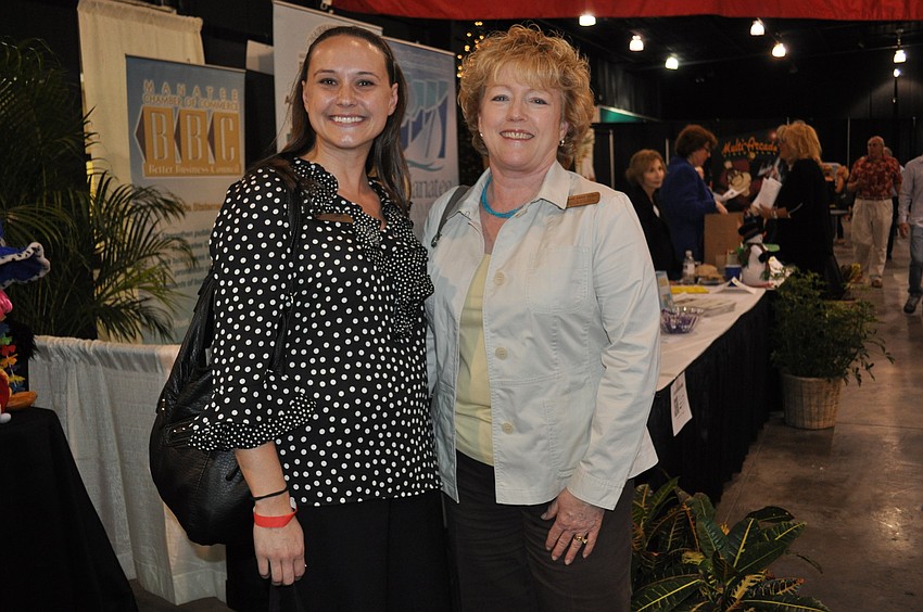 Jamie Jalwan and Brynne Anne Besio with the South Florida Museum