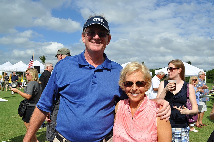 Jim Braun with sponsor Stifel Nicolaus and Kathye Faries