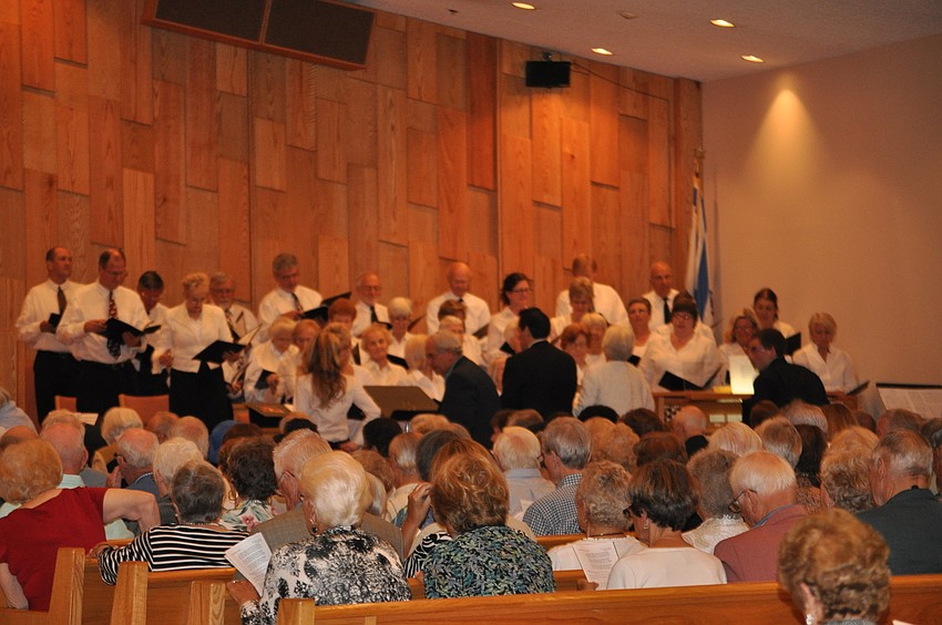 The Interfaith Service had an Interfaith choir consisting of people from every house of worship