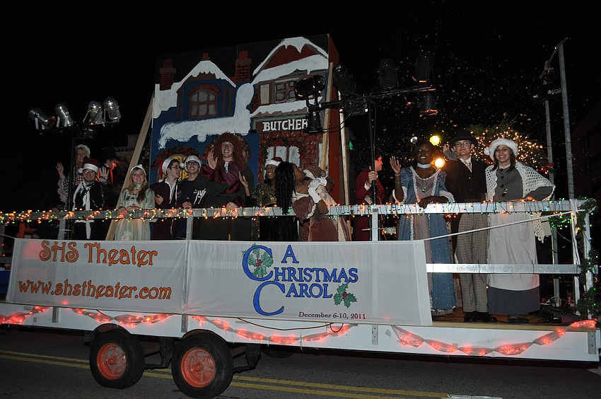 Sarasota High School's cast of A Christmas Carol