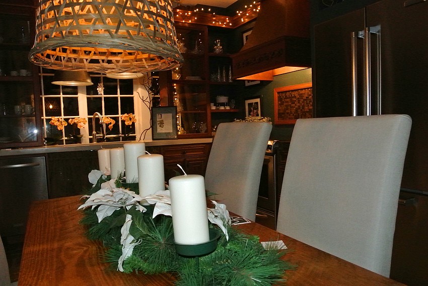 The kitchen was designed by Carmen Christensen.