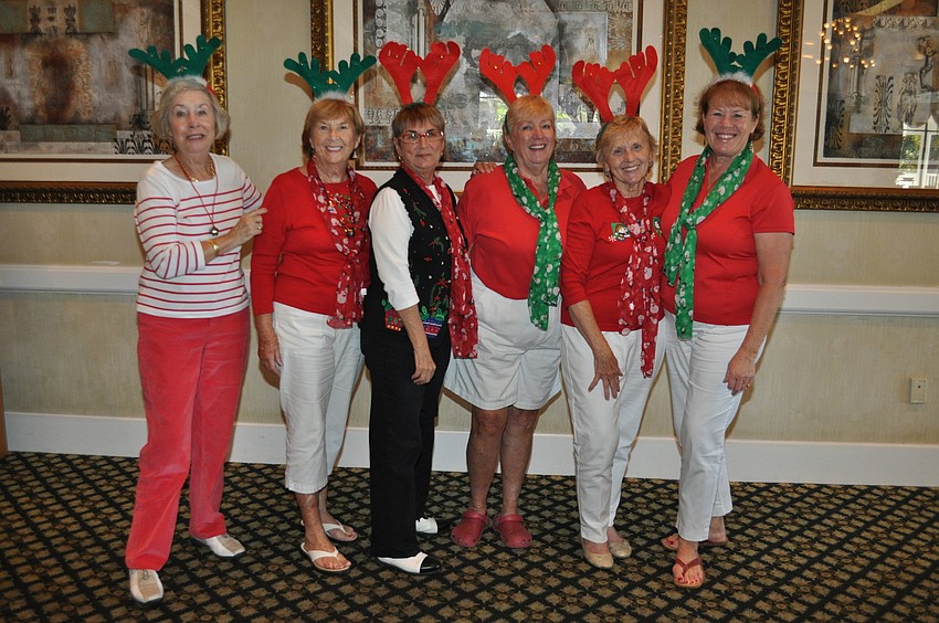 Gerda Toth, Edna Fussner, Pat Heffron, Sue Orlowski, Carol Westwood and Sandy Fulkerson