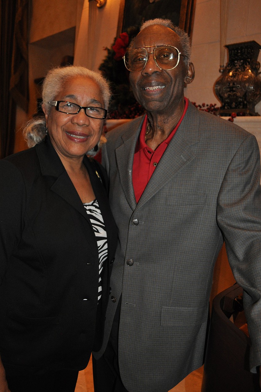 Helen and Roy McBee attended the party.