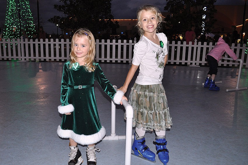 Four-year-old Gabrielle Elliott and her older sister, Emerson, 7, were two of the first children out on the ice at this yearâ€™s Holidays Around the Ranch Dec. 9. Published Dec. 15, 2011.