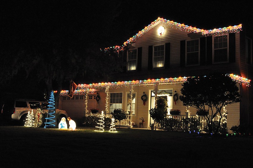 This home on 18th Place East in Mill Creek showcases the holiday spirit.