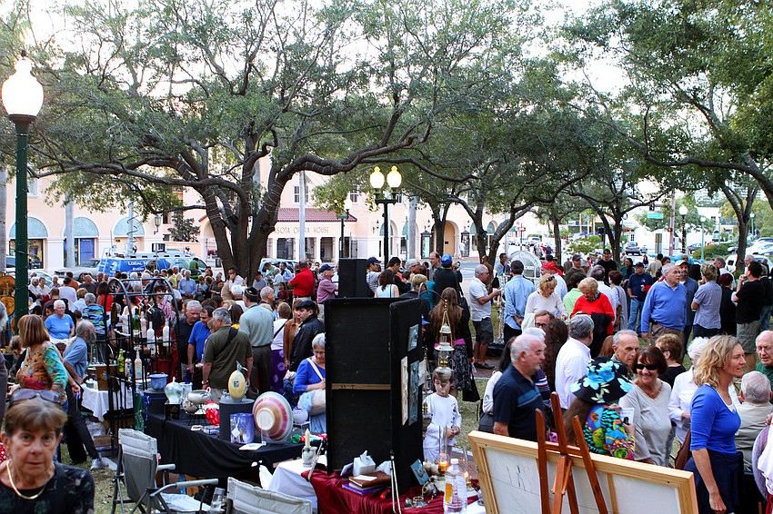 Hundreds of people came out to enjoy A Taste of Chanukah that was sponsored by Chabad of Sarasota and Manatee, Tuesday, Dec. 20 at Five Points Park.