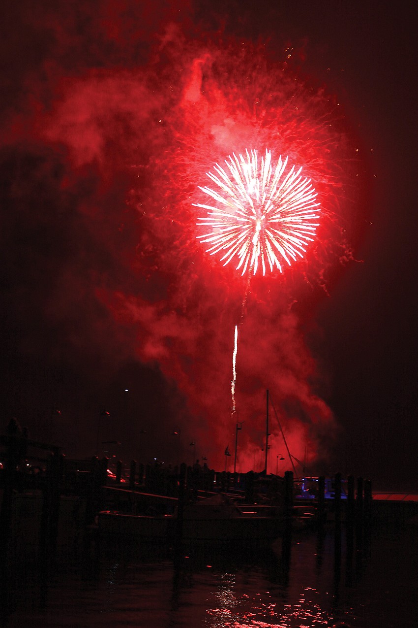Fireworks exploded over Sarasota Bay during the Boom Boom on the Bay event in July.