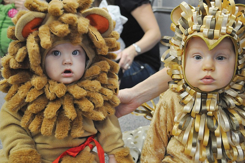 Mason Pawloski and Brycen Mohar, little ones who belong to Sarasota Memorial Hospital's 