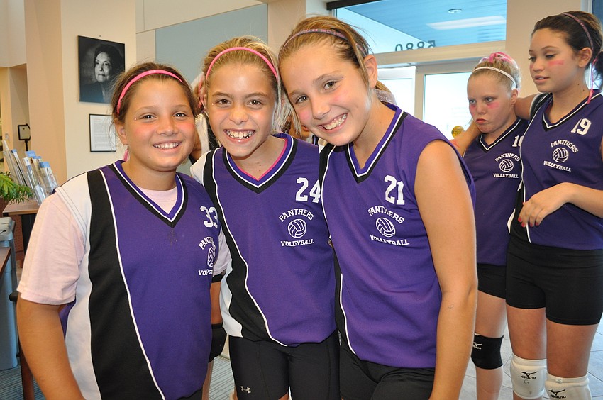 Ellie Srur, Madisyn Opstal and Erica Lomnitz