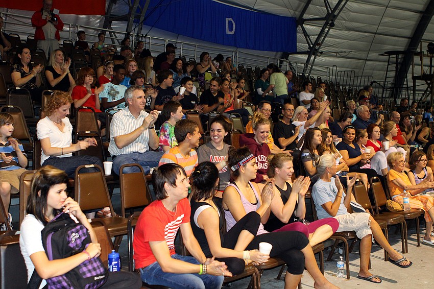 Sailor Circus students and their parents clapped during the meeting with Pedro Reis and the rest of the management of Circus Sarasota.
