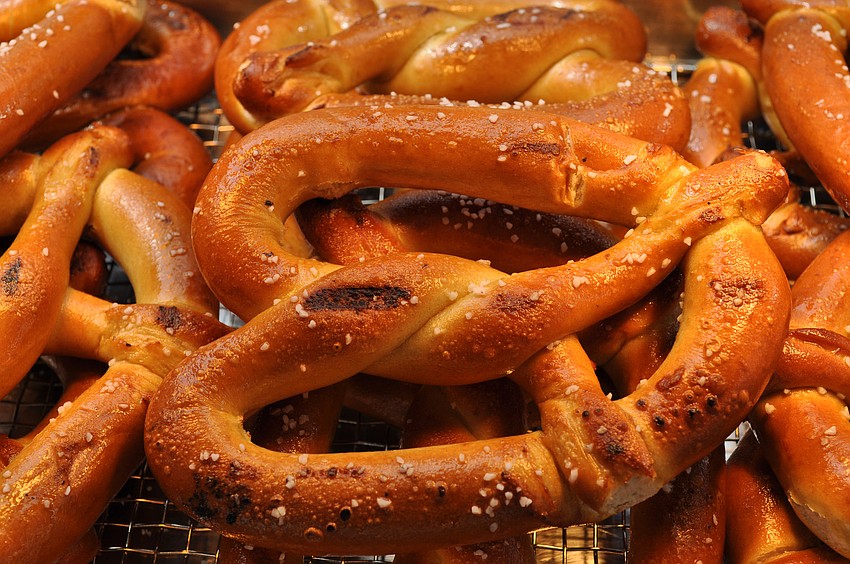 Food available was Johnsonville Brats, roasted rotisserie chicken, pretzels and dipping sauces.