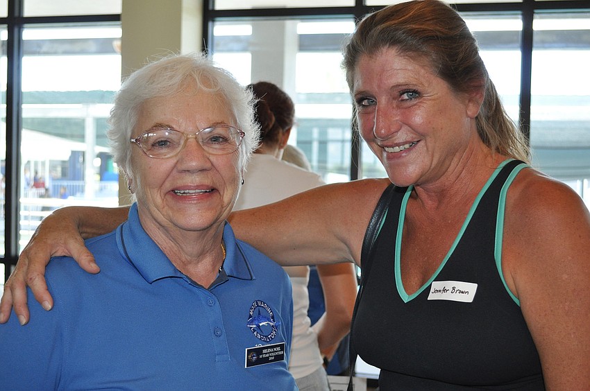 Helena Noel is a volunteer in the gift shop and Jennifer Brown hopes to be a bay explorer volunteer.