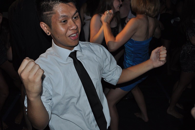 Tee Phung, 17, danced throughout the night.