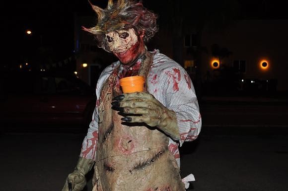 Ron Musial won the Zombie Pub Crawl costume contest. Photo by Loren Mayo