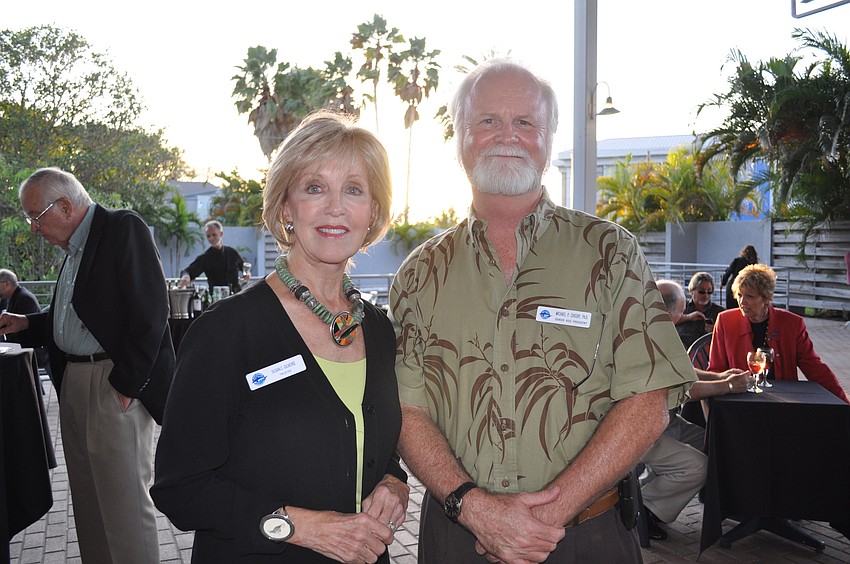 Trustee Susan Gilmore and Senior Vice President of Mote Dr. Michael Crosby
