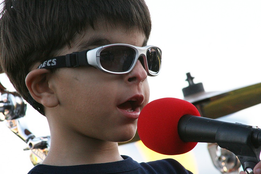 Miguel Rodriguez, 5, sang The Beatles' 'With a Little Help from My Friends.'