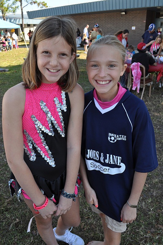 Emily Manning and Kara Claussen are both in fifth grade.