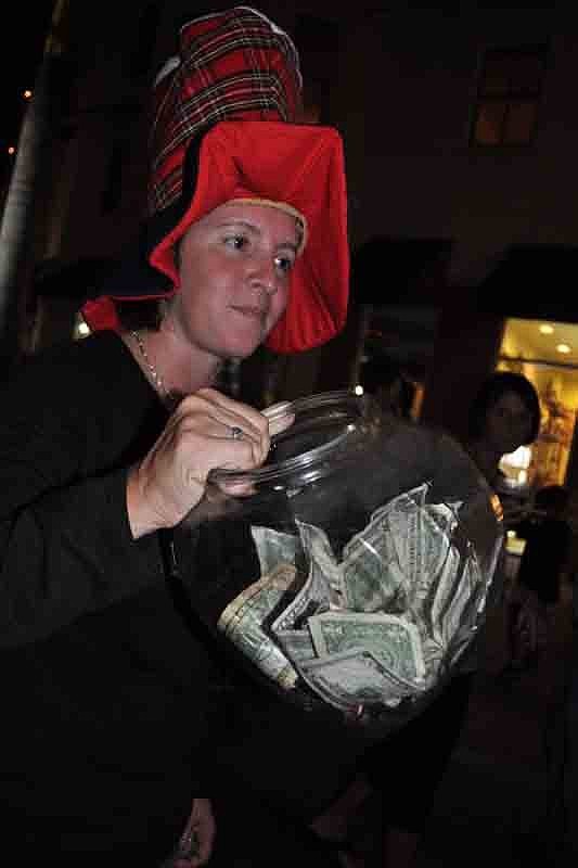 MacAllisters Grill & Tavern owner Karen Ronney personally solicited contributions for the Wobbly Feet Foundation.