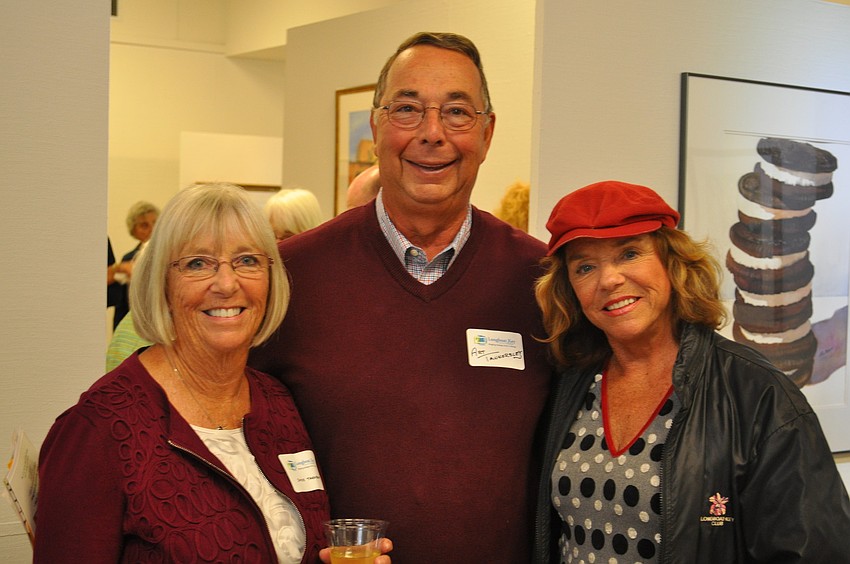 Members of the Advisory Council of Longobat Key Center for the Arts, Design Joyce, Art Tankersley and Joan Partridge