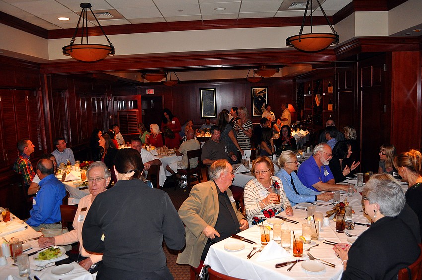 A larger crowd came out for the Siesta Key Chamber holiday luncheon at Fleming's.
