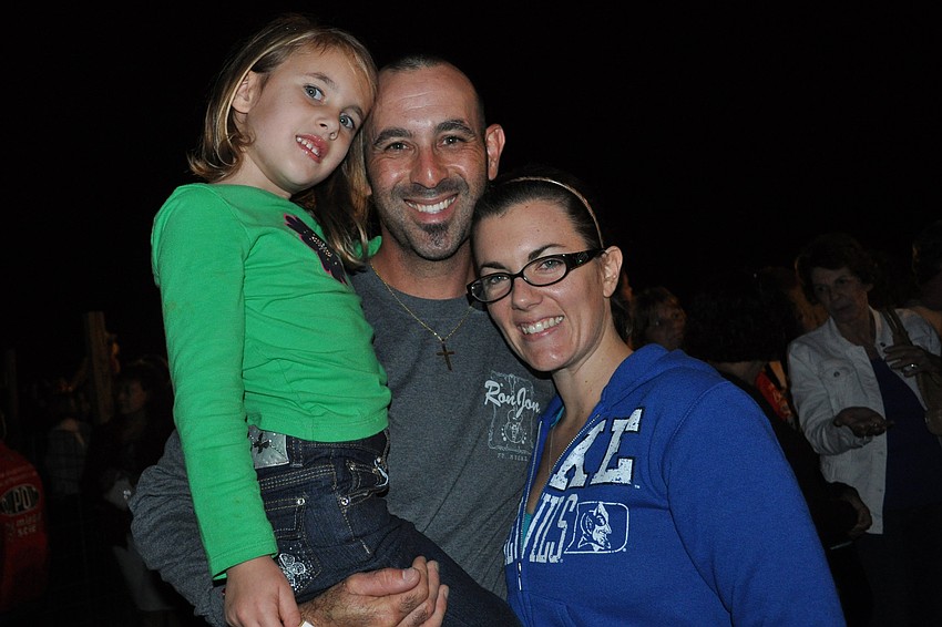 Kaitlyn, Jeff and Jillian Ulaszec have made going to the nativity a family tradition.