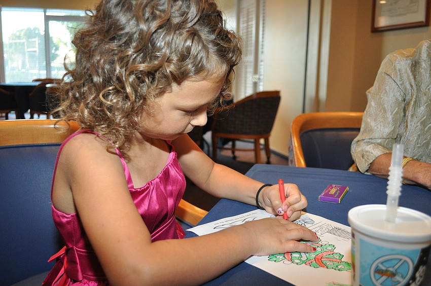 Hannah Huseby colors inside the lines