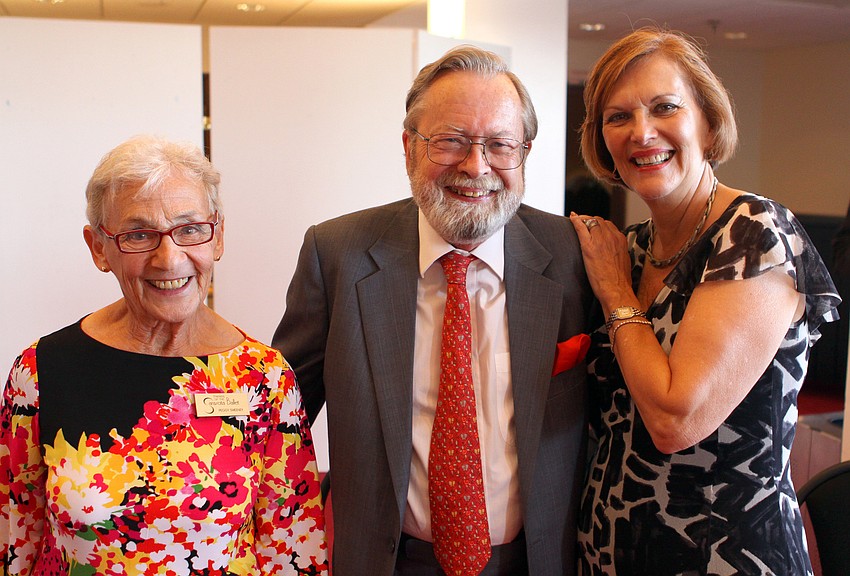 Peggy Sweeney poses with Curt and Meliss Swenson