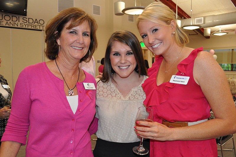 Nancy Haller of Manatee Diagnostic Center with her daughter, Michell Haller, and friend, Stephanie Hatch, both of Imagine for Life.