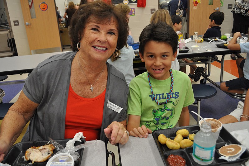 Sue Burkhart with her grandson, Sean Sugamura