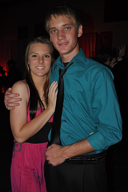 Erin Forrester and Kyle Grammam enjoyed the dance.