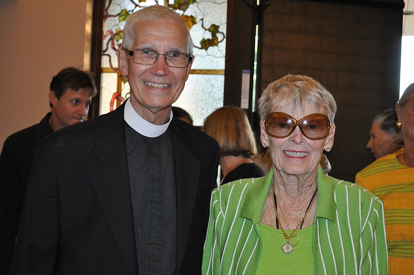 Rev. David Danner with Coralee Baldwin with All Angels by the Sea Episcopal Church