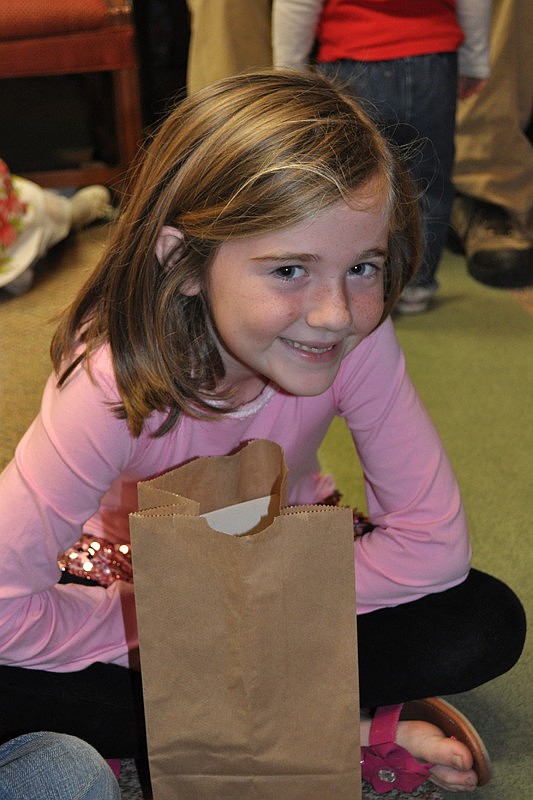 Kathryn Livingston, 7, enjoyed story time.