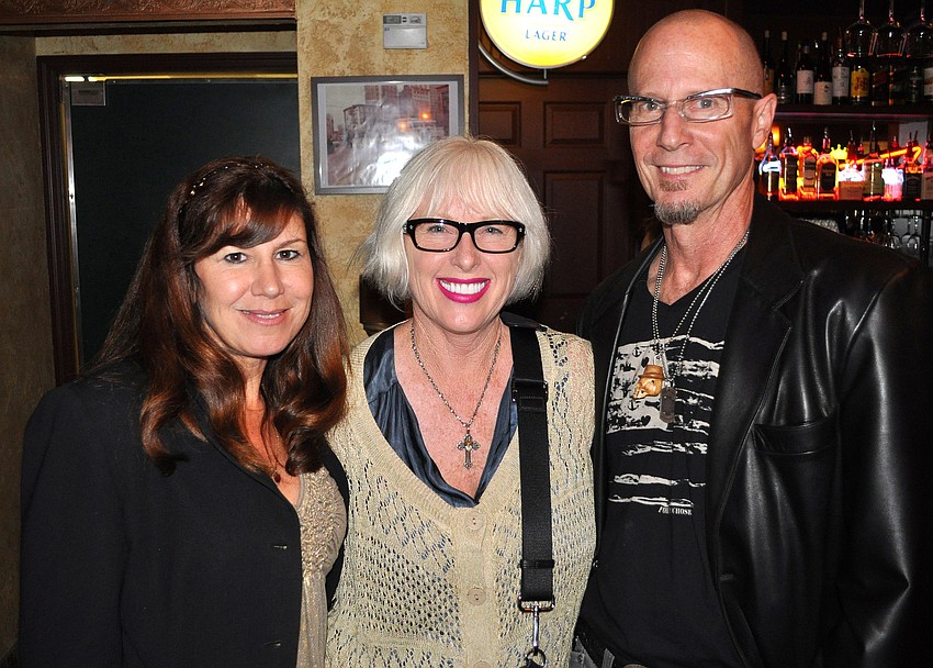 Nancy Kelly poses with Sharon and Steven Katzman
