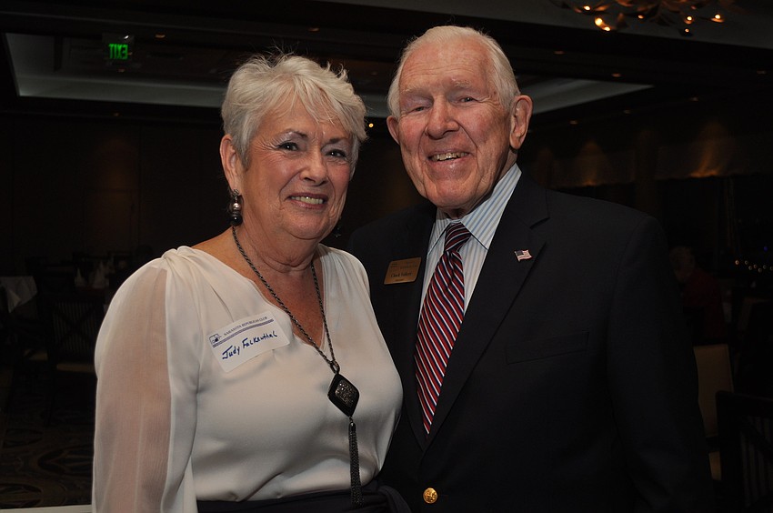 Judy Falkenthal and President of the Sarasota Republican Club Charles Volkert